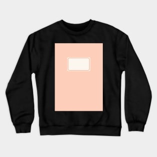 Back to School Pale Peachy Pink Crewneck Sweatshirt